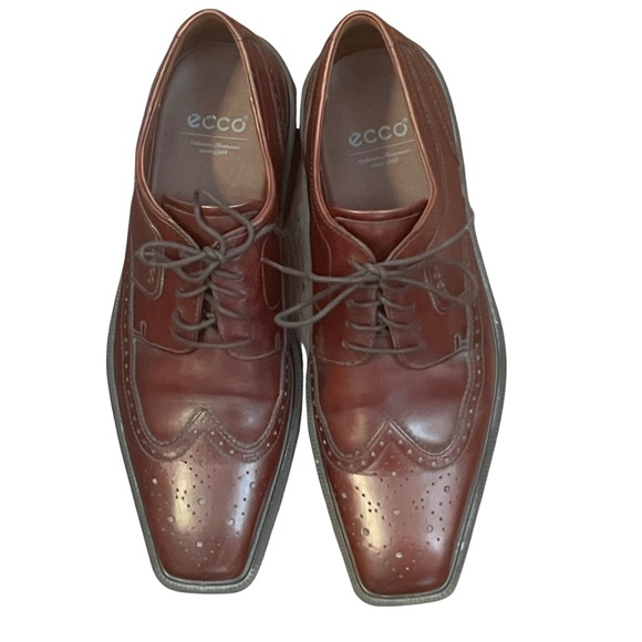 Brand new Ecco Leather wing tip Shoes size 45 - Picture 3 of 8